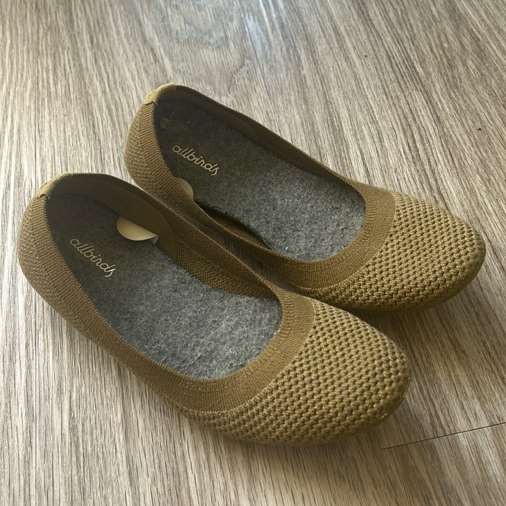 Allbirds ballet flats 7.5 khaki green